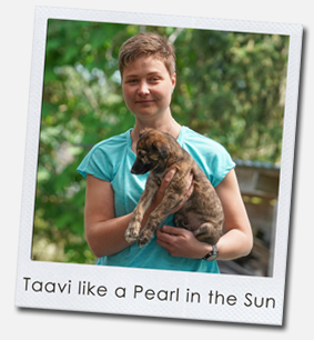 Taavi like a Pearl in the Sun
